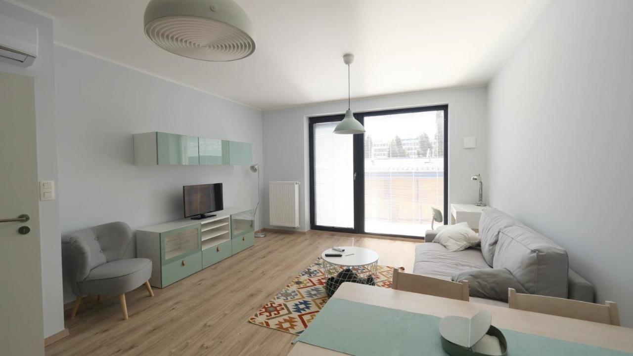 Air-Conditioned, 2 Room Apartment With Terrace Bratislava Eksteriør billede